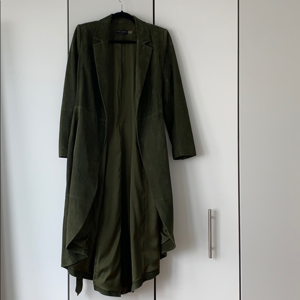 Alice and Olivia Suede Wrap Coat